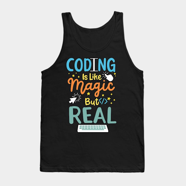 Coding Coder Programming Tank Top by KAWAIITEE